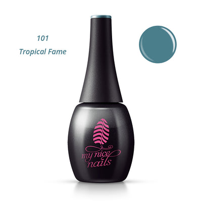 101 Tropical Fame - Gel Polish Color by My Nice Nails (bottle front side)