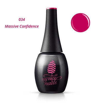 034 Massive Confidence - Gel Polish Color by My Nice Nails (bottle front side)