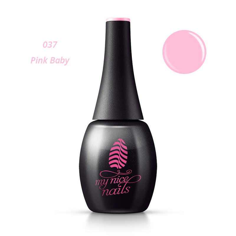037 Pink Baby - Gel Polish Color by My Nice Nails (bottle front side)
