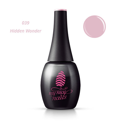 039 Hidden Wonder - Gel Polish Color by My Nice Nails (bottle front side)