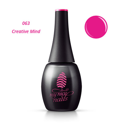 063 Creative Mind - Gel Polish Color by My Nice Nails (bottle front side)