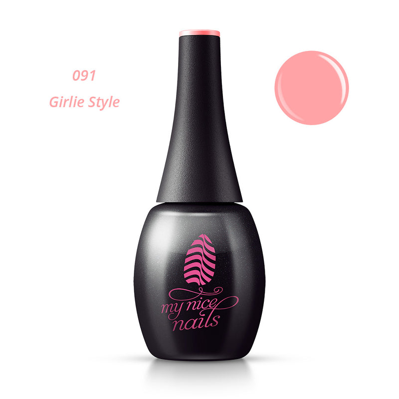 091 Girlie Style - Gel Polish Color by My Nice Nails (bottle front side)