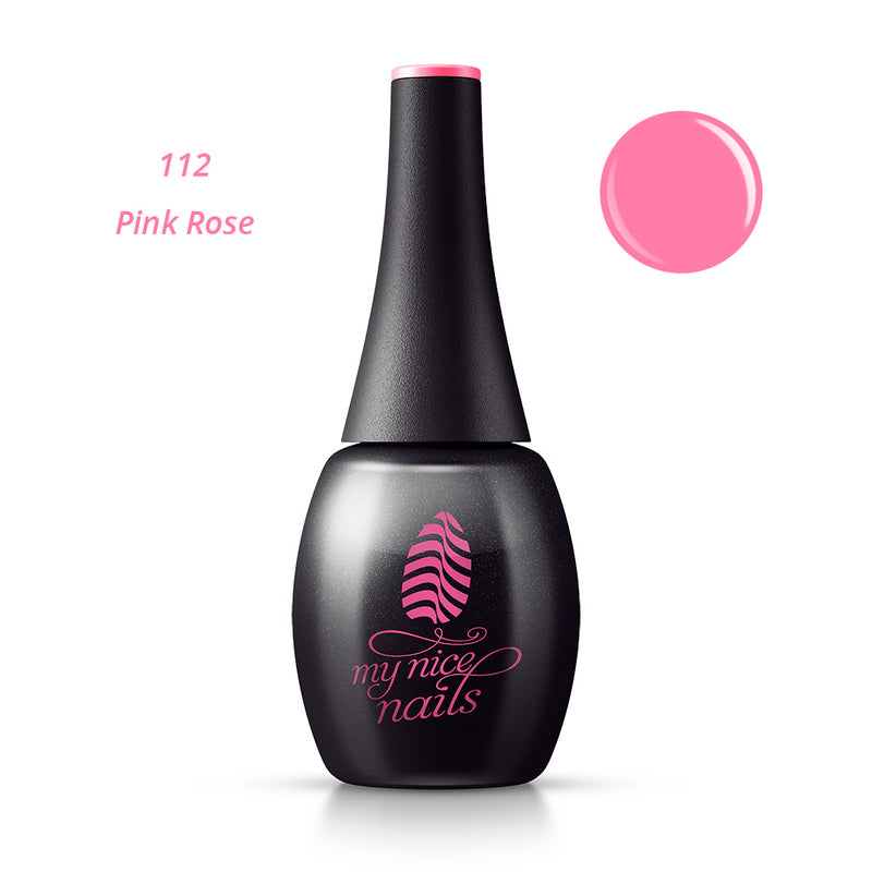 112 Pink Rose - Gel Polish Color by My Nice Nails (bottle front side)