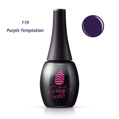 119 Purple Temptation - Gel Polish Color by My Nice Nails (bottle front side)