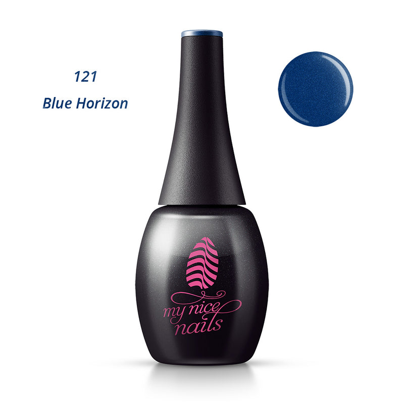 121 Blue Horizon - Gel Polish Color by My Nice Nails (bottle front side)