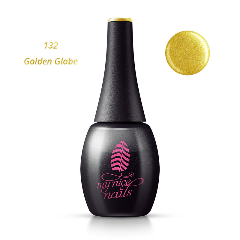 132 Golden Globe - Gel Polish Color by My Nice Nails (bottle front side)